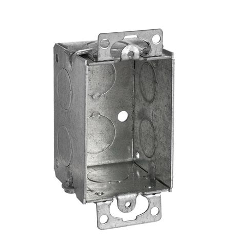 stainless steel single gang electrical box blank|metal 1 gang remodel boxes.